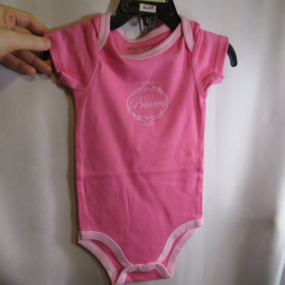 Baby Dk Pink Princess Bodysuit 6-9 months 100% cotton